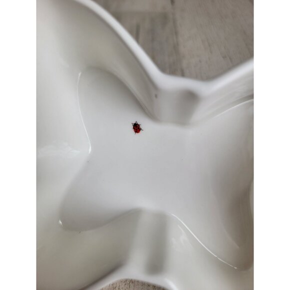 Lenox butterfly meadow shaped bowl trinket unique ladybug flower - Picture 4 of 9